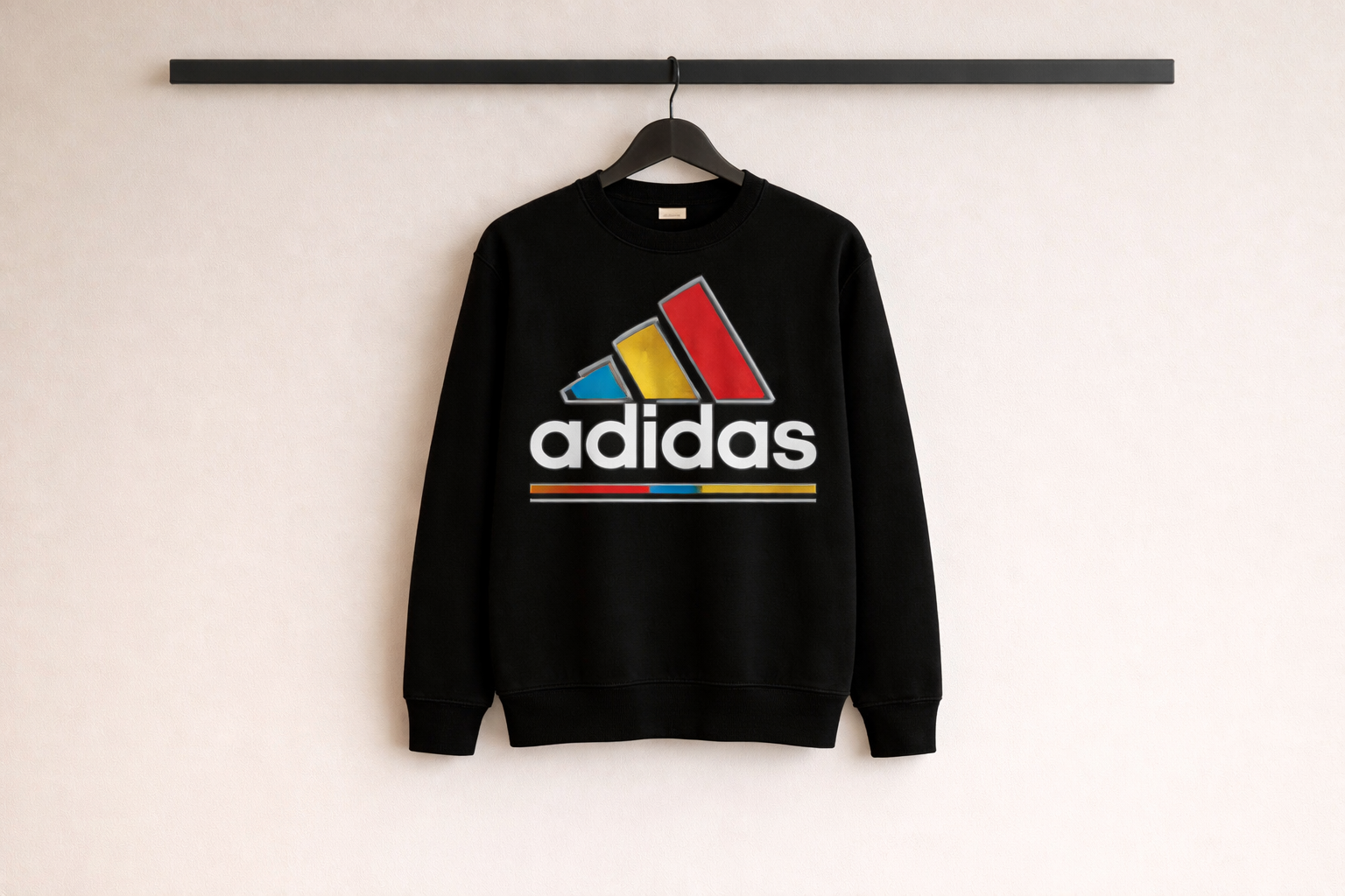 Adidas Black Graphic Sweatshirt